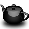Black Utah Teapot