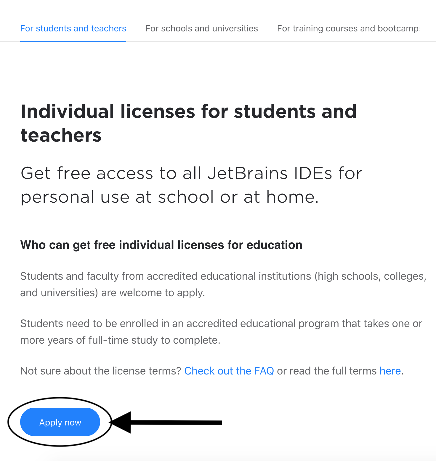 jetbrains student account login