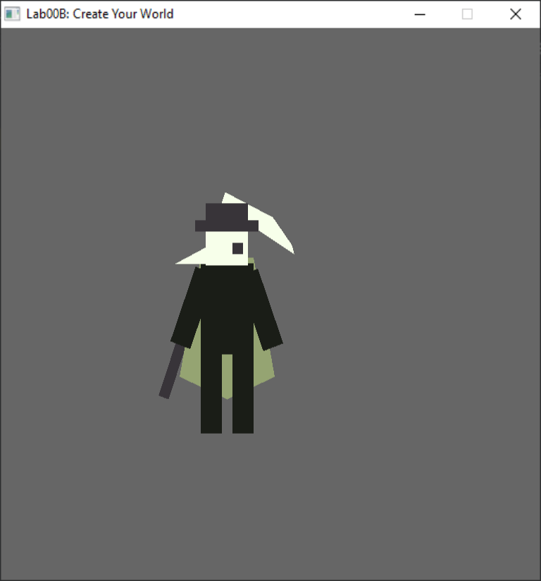 Caedilas stands in front of a blank gray background.