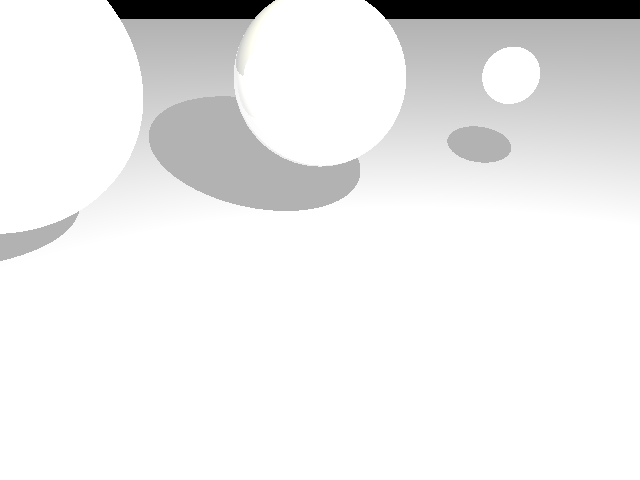 Basic Scene with Spheres and Plane