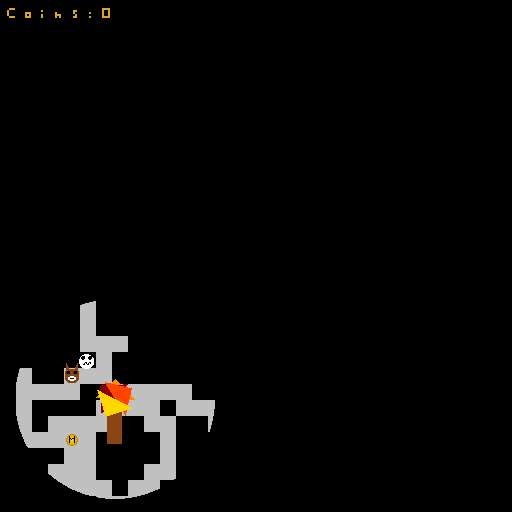 Ghost chasing blaster in the dark