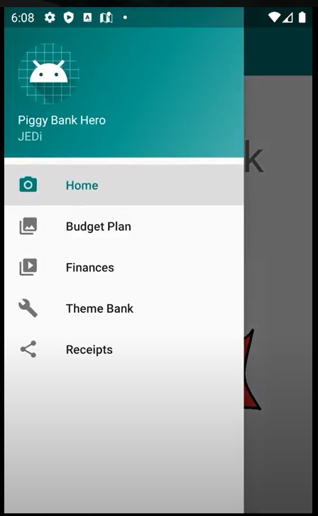 Home Screen of Piggy Bank Hero
