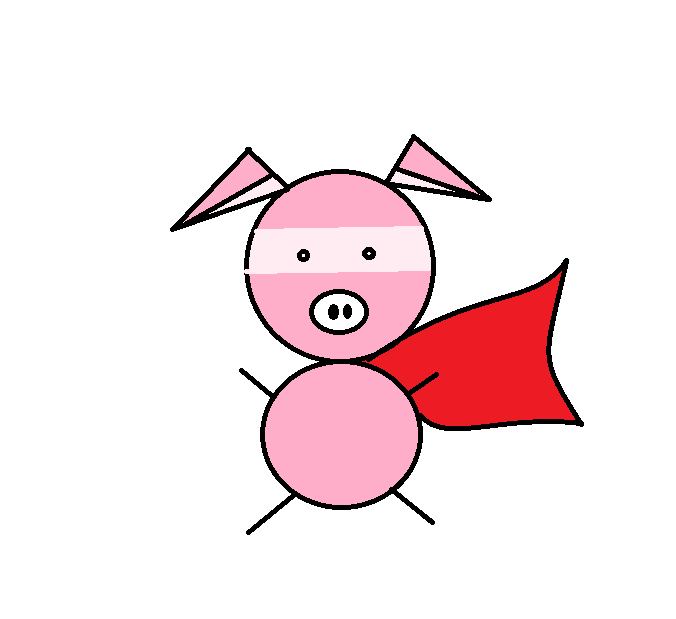 Piggy Bank Hero Logo