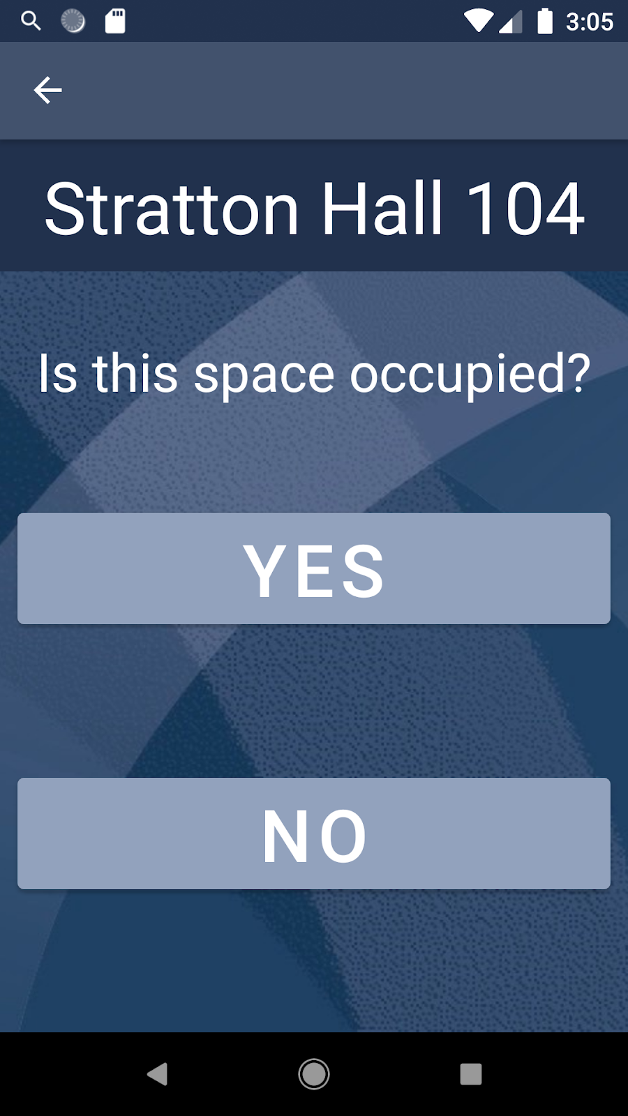 Asking user if room is occupied
