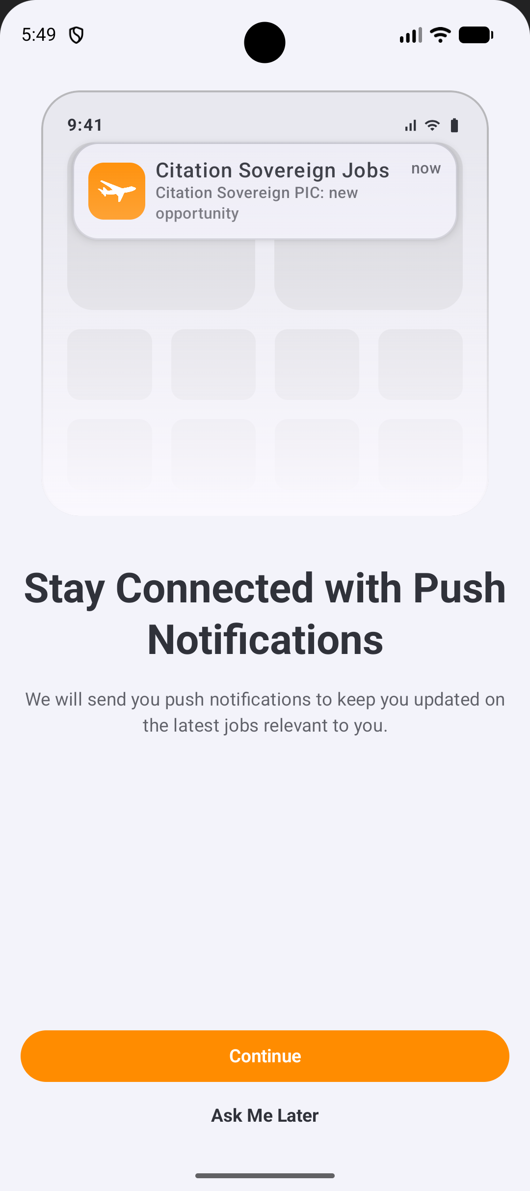 Push notifications and stay connected in Climbto350