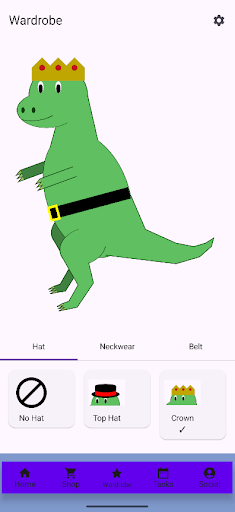 Dinosaur with accessories