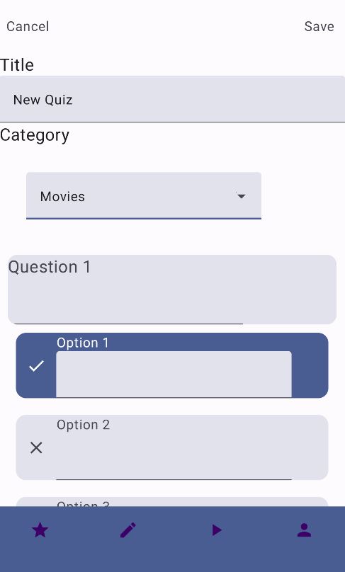 CreatQuiz