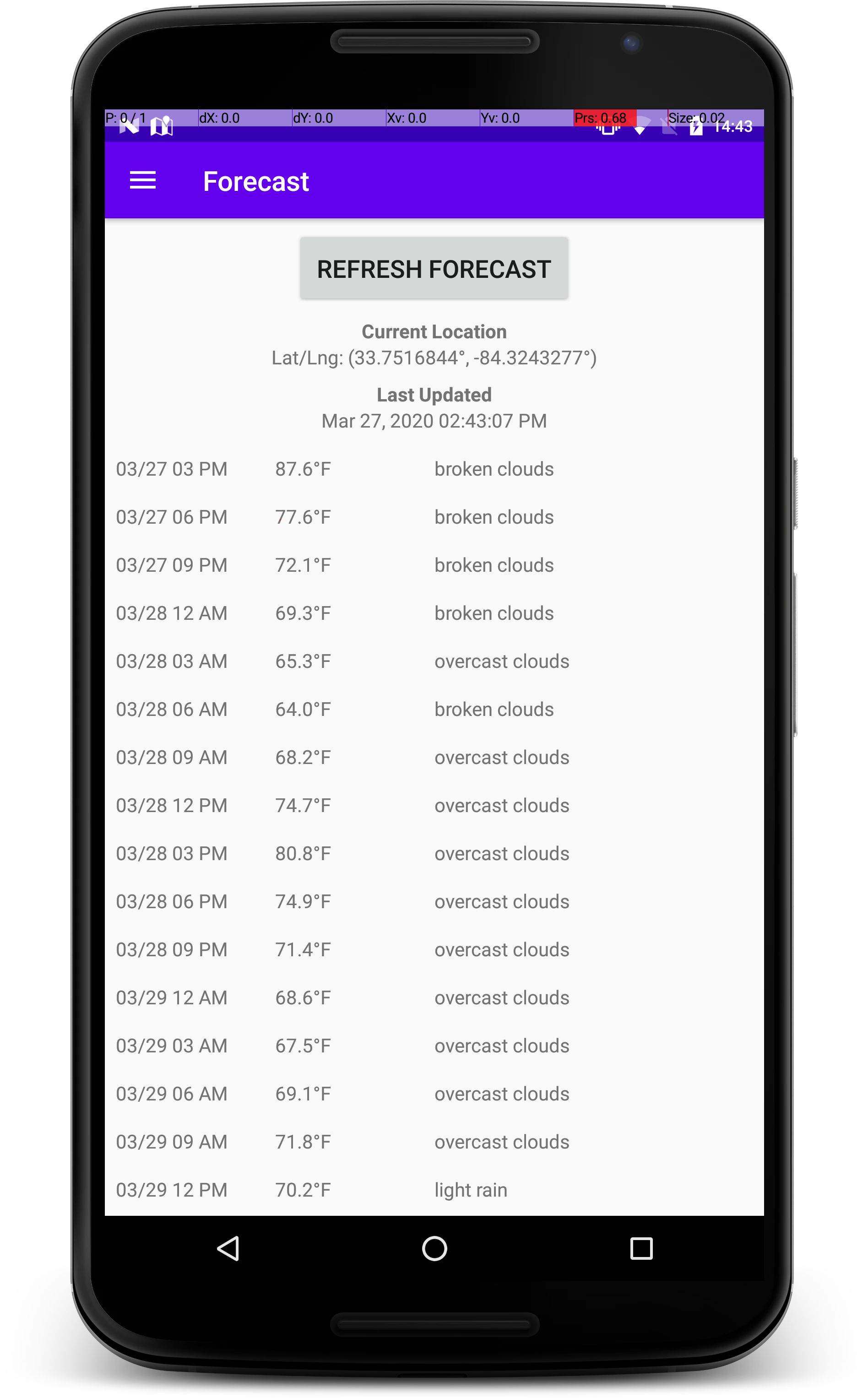 Forecast Forecast Screenshot