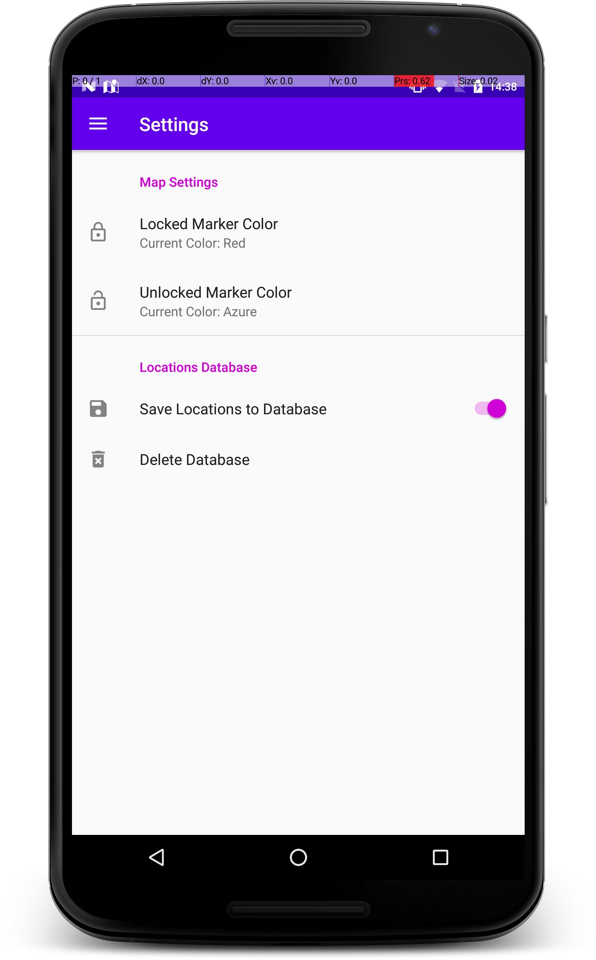 Settings Settings Screenshot